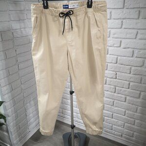 Old Navy Built-in-Flex Men's Size Large Cream Color Modern Joggers